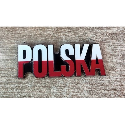 Magnet white/red POLSKA