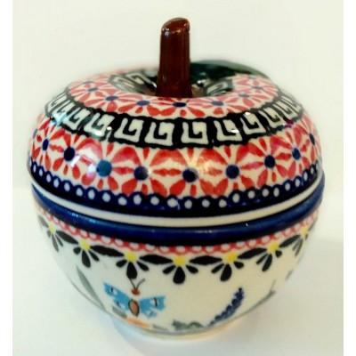 Container - hand-painted apple