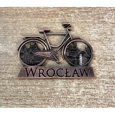Magnet Wrocław- brown bicycle