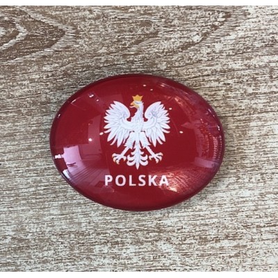 Oval magnet "Polish eagle...