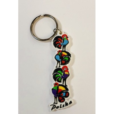 Keyring "Łowicz roosters"