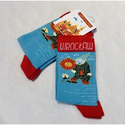 Socks "Wrocław- dwarf with...