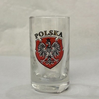 Shot glass Poland emblem