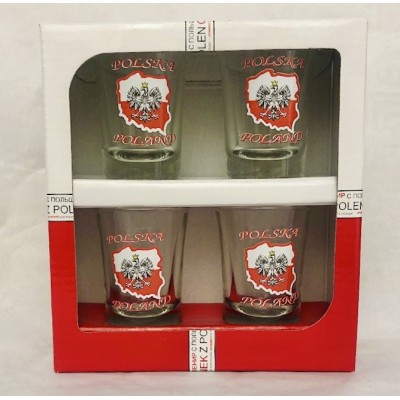 Set of glasses - map of Poland