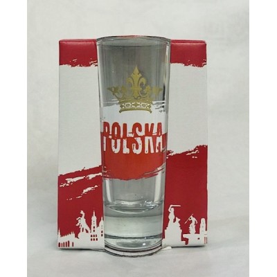 High shot glass - Poland/crown