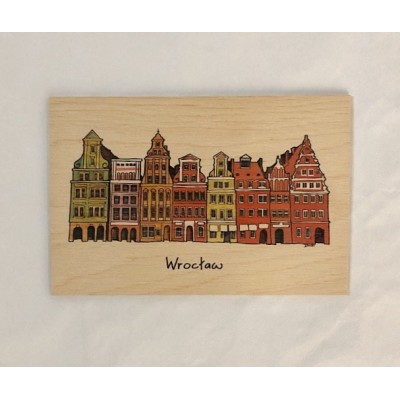 Wooden card - Wrocław...