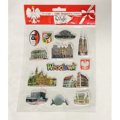 Set of stickers from Wrocław