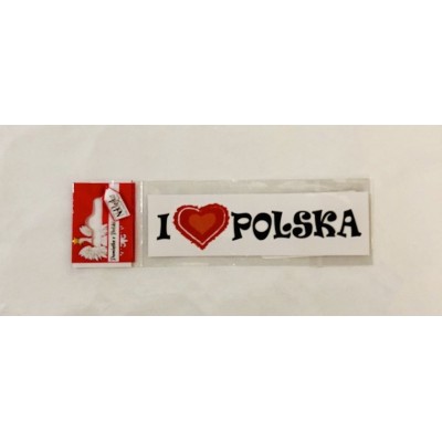 Naklejka "I love Polska"